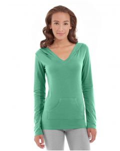 Eos V-Neck Hoodie-L-Green