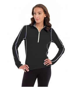 Olivia 1/4 Zip Light Jacket-M-Black